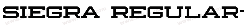 Siegra Regular字体转换